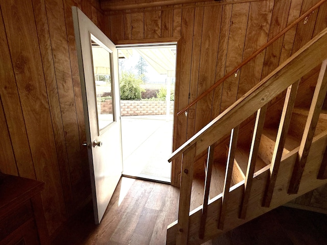3305 Bradeen Rd, Rice, WA 99167 - entryway featuring wooden walls and wood finished floors