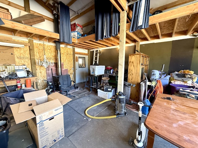 3305 Bradeen Rd, Rice, WA 99167 - miscellaneous room featuring a wood stove