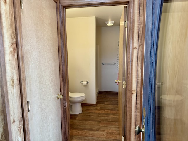 3305 Bradeen Rd, Rice, WA 99167 - bathroom featuring toilet and wood finished floors