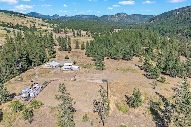 3305 Bradeen Rd, Rice, WA 99167 - aerial view of property and surrounding area with a mountainous background