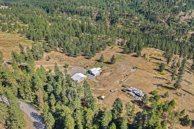 3305 Bradeen Rd, Rice, WA 99167 - aerial view of property and surrounding area with a heavily wooded area