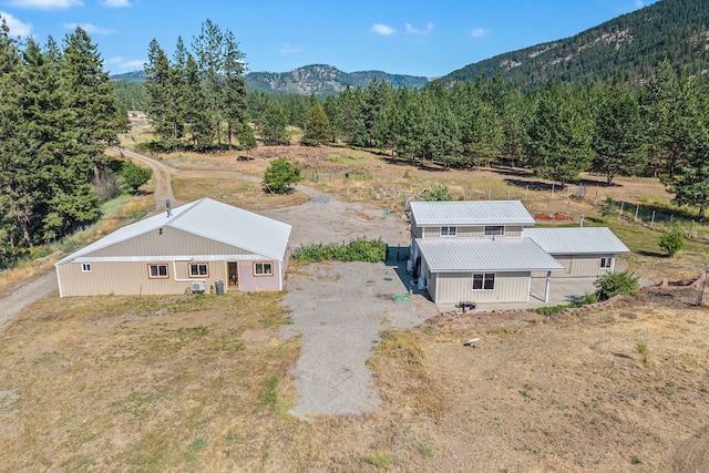 3305 Bradeen Rd, Rice, WA 99167 - view from above of property with a mountainous background and a forest