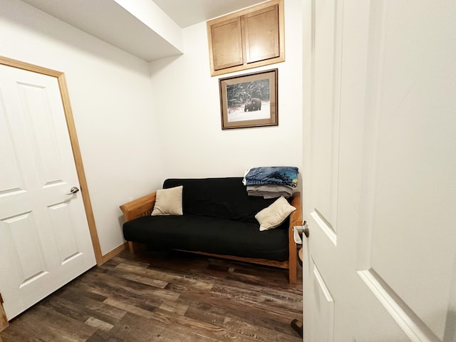 2122 Northport Flat Creek Rd, Kettle Falls, WA 99141 - sitting room featuring dark wood-type flooring