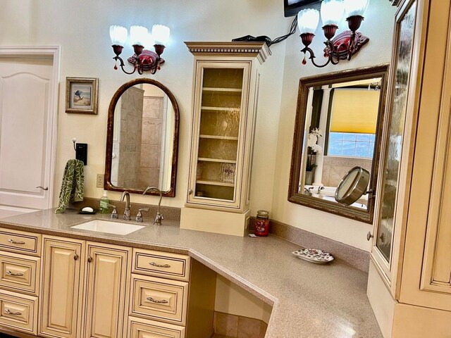 bathroom featuring vanity