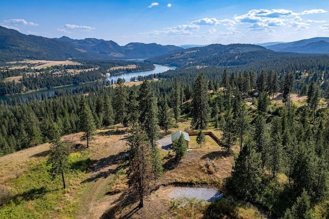 3705 Hope Way, Kettle Falls, WA 99141 - mountain view featuring a forest and a large body of water
