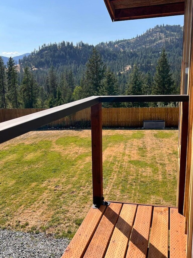 3705 Hope Way, Kettle Falls, WA 99141 - view of yard with a view of trees and a mountain view