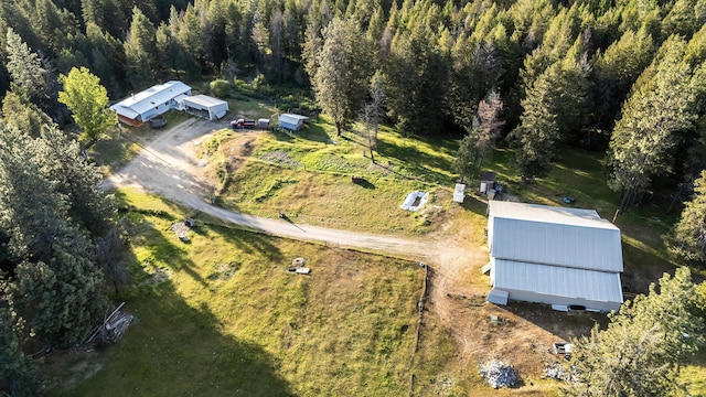 36204 N Waldrons Ln, Chattaroy, WA 99003 - aerial view of property and surrounding area featuring a forest