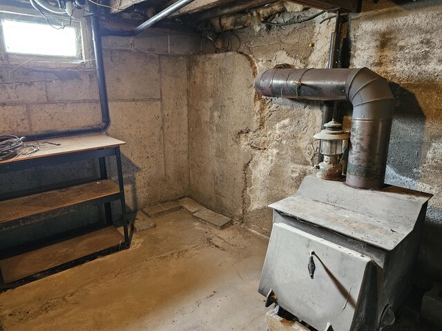 view of basement