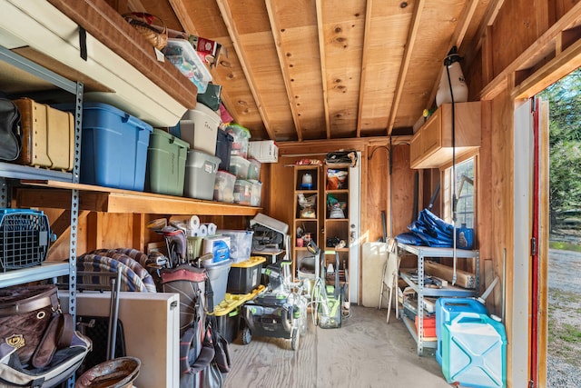 view of storage