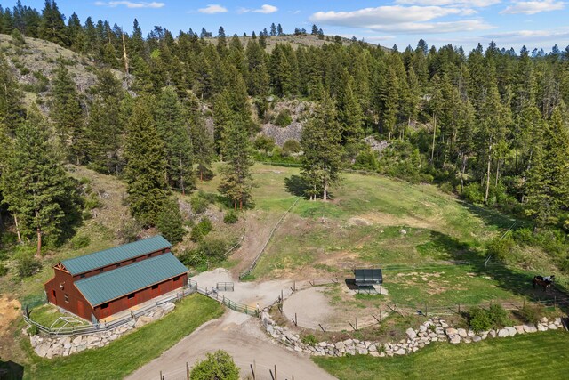 40 Happy Jack Rd, Curlew, WA 99118 - aerial overview of property's location featuring a heavily wooded area