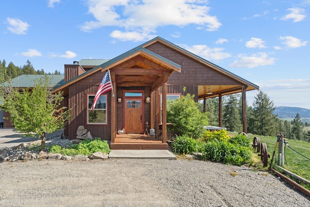 40 Happy Jack Rd, Curlew, WA 99118 - view of front of home with a chimney