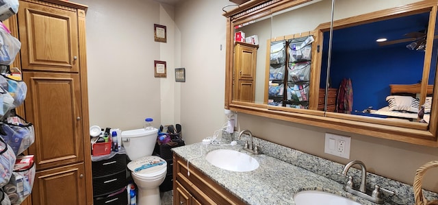 1527 Pingston Creek Rd, Kettle Falls, WA 99141 - full bath with toilet, double vanity, and a sink