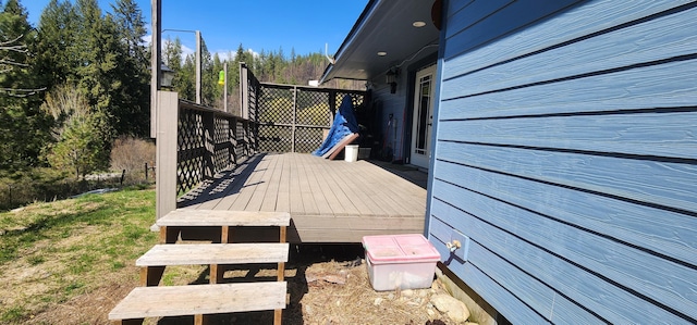 1527 Pingston Creek Rd, Kettle Falls, WA 99141 - view of wooden deck