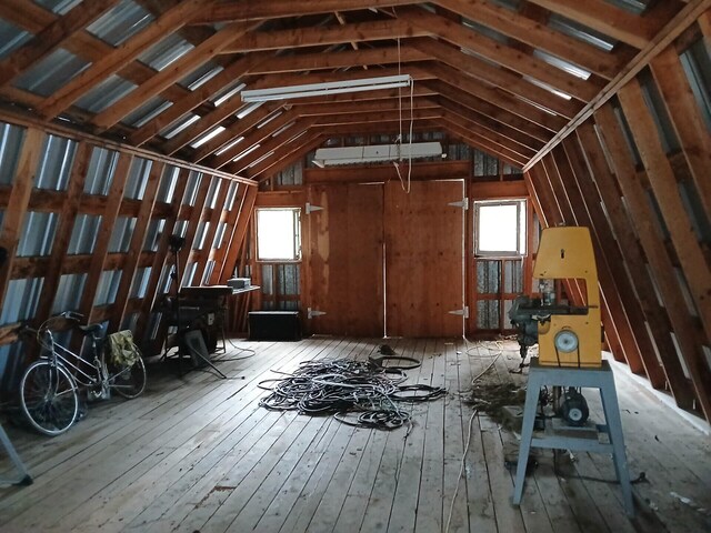 4224 Grouse Creek Rd Unit C, Loon Lake, WA 99148 - attic with plenty of natural light