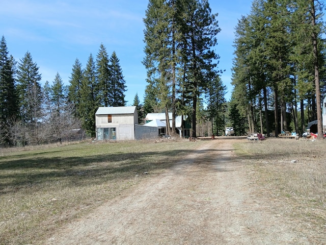 4224 Grouse Creek Rd Unit C, Loon Lake, WA 99148 - view of street featuring dirt driveway