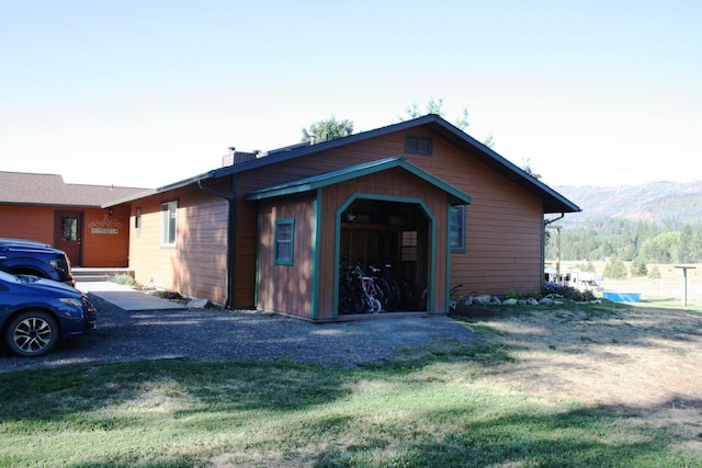 4738 Price Rd, Clayton, WA 99110 - view of outbuilding featuring a mountain view