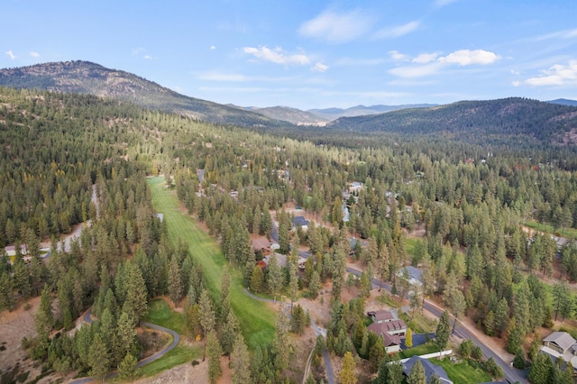 420 Palmer Ln, Chewelah, WA 99109 - aerial view featuring a mountain view and a wooded view
