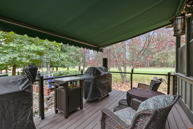 420 Palmer Ln, Chewelah, WA 99109 - deck with area for grilling