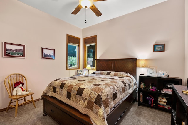 420 Palmer Ln, Chewelah, WA 99109 - bedroom featuring a ceiling fan and carpet