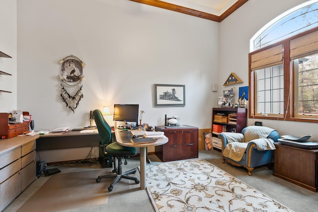 420 Palmer Ln, Chewelah, WA 99109 - carpeted office space featuring a towering ceiling