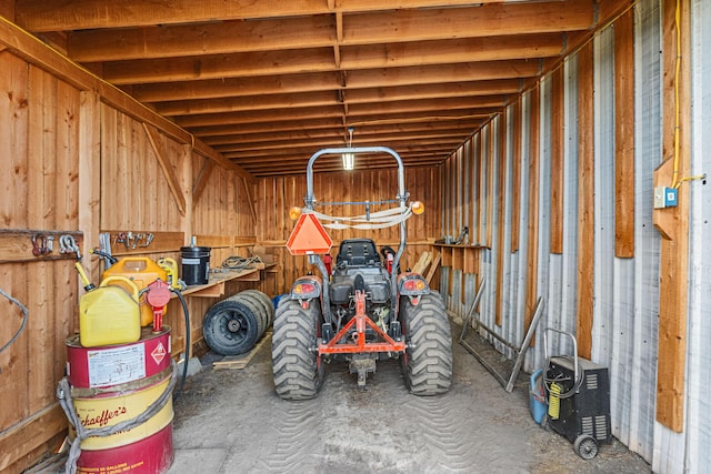 storage area featuring a garage