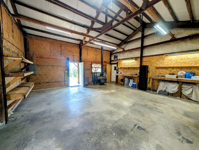 717 Conrad Hill Way, Colville, WA 99114 - garage with a workshop area and electric panel