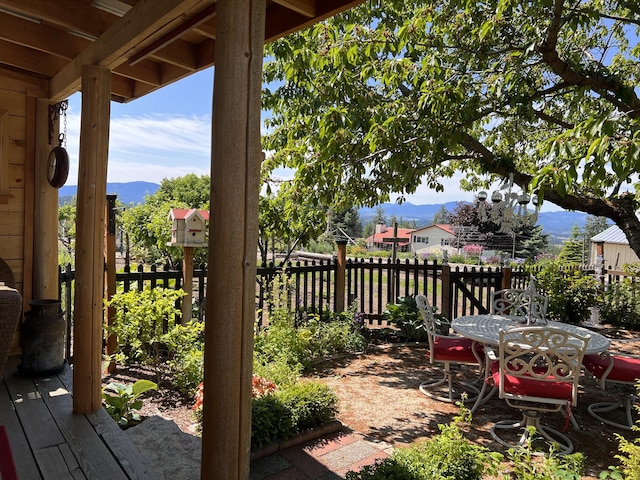 717 Conrad Hill Way, Colville, WA 99114 - fenced backyard with a mountain view