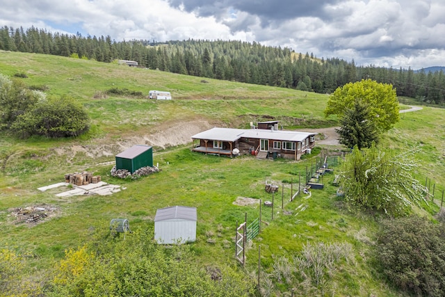 1625 Bear Mountain Way, Kettle Falls, WA 99141 - aerial view with a rural view and a forest view