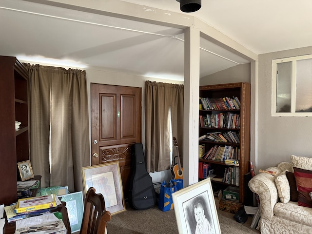 11 Crestview Dr, Kettle Falls, WA 99141 - office with carpet flooring and vaulted ceiling
