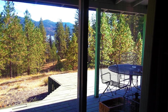 11 Crestview Dr, Kettle Falls, WA 99141 - doorway featuring a wooded view