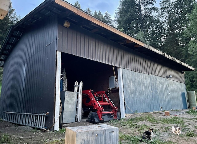 view of outbuilding