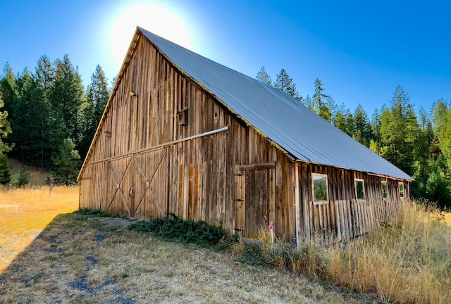 view of barn