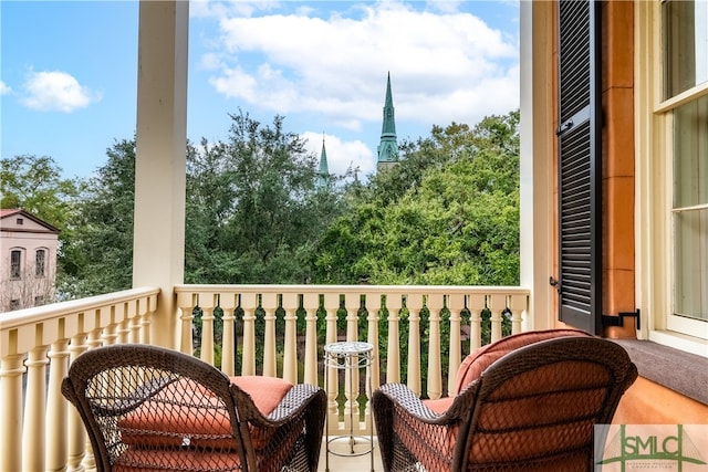 view of balcony