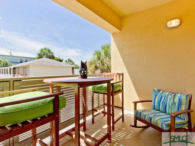 view of balcony