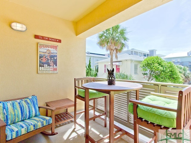 view of balcony