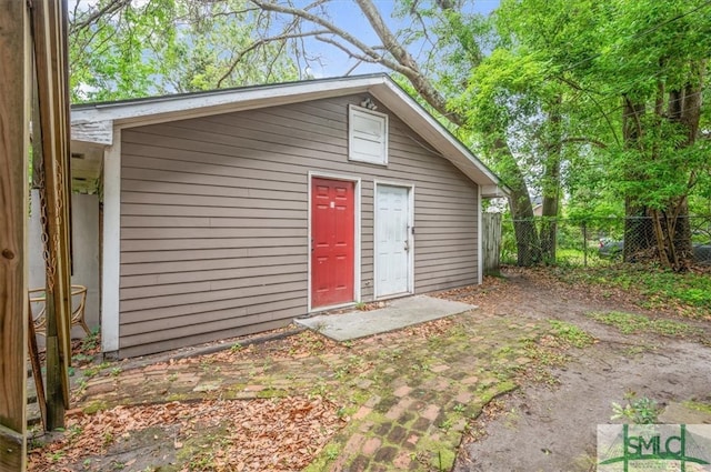 view of outbuilding