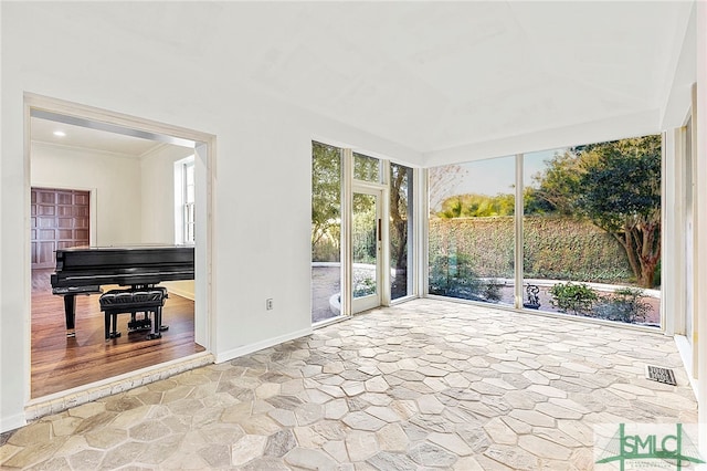 view of sunroom