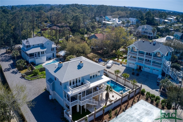 view of birds eye view of property