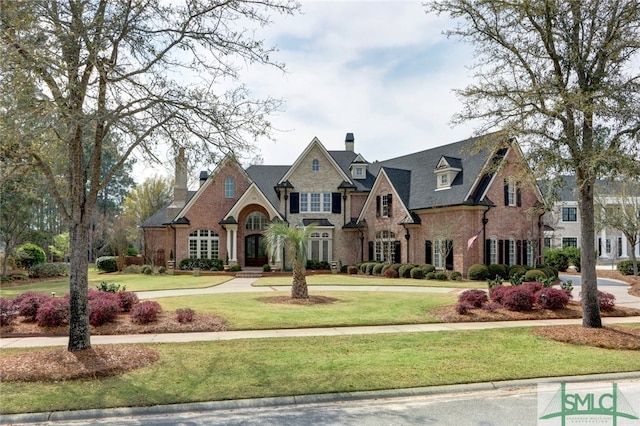 view of front of house with a front yard