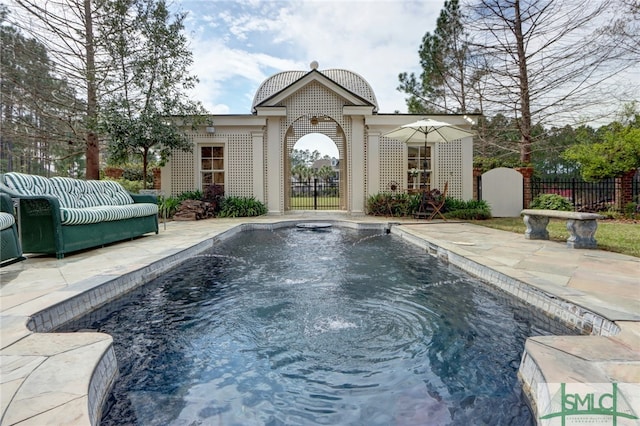 view of pool