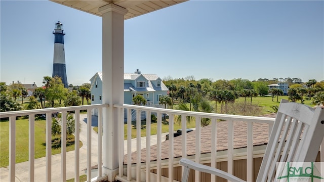 view of balcony
