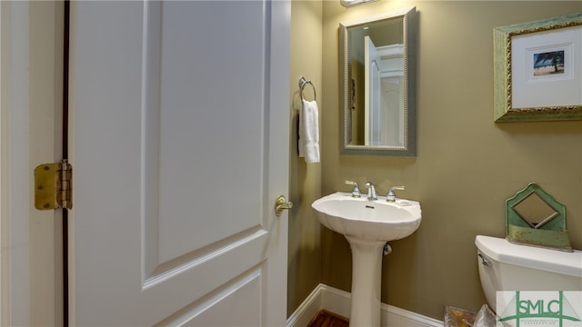 bathroom with toilet