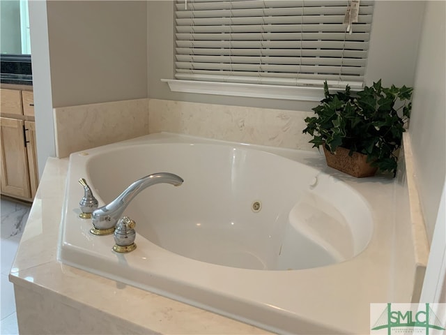 bathroom with a bathing tub