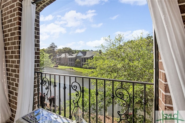 view of balcony