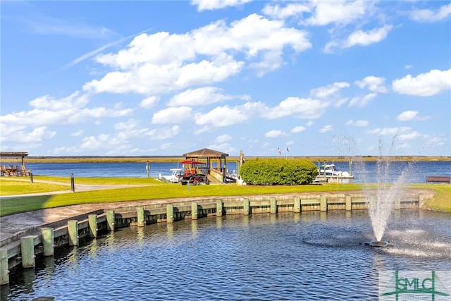 view of water feature