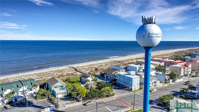 water view with a beach view