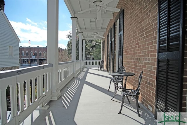 view of balcony