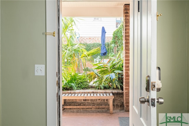 view of doorway to outside