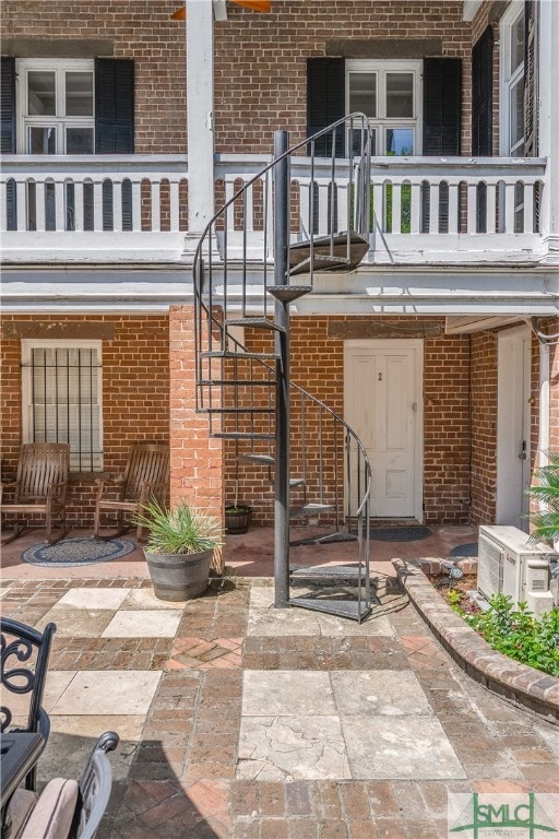 exterior space with a balcony