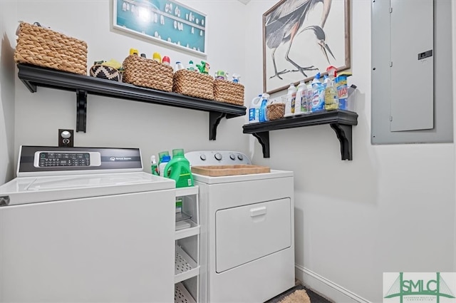 laundry room featuring independent washer and dryer